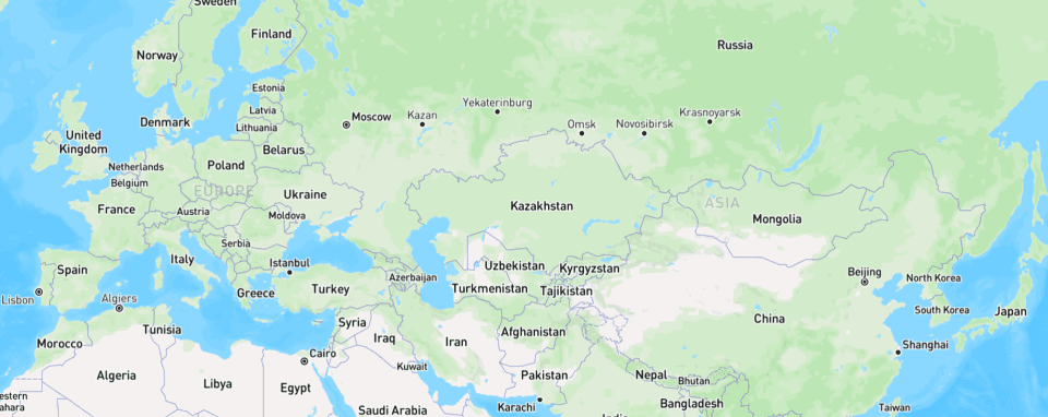Map of the world